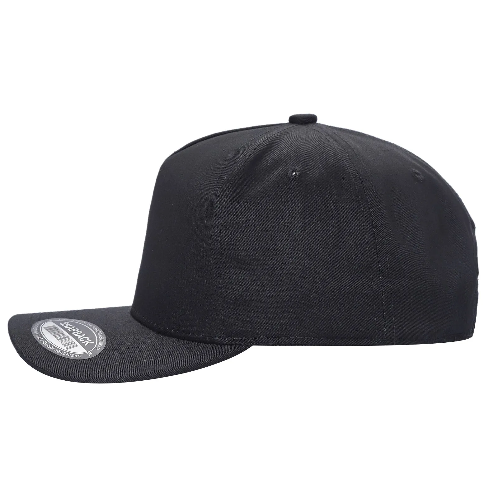 12 Pack Snapback Hat Cap - Curved Bill, Adjustable Fit, 5-Panel