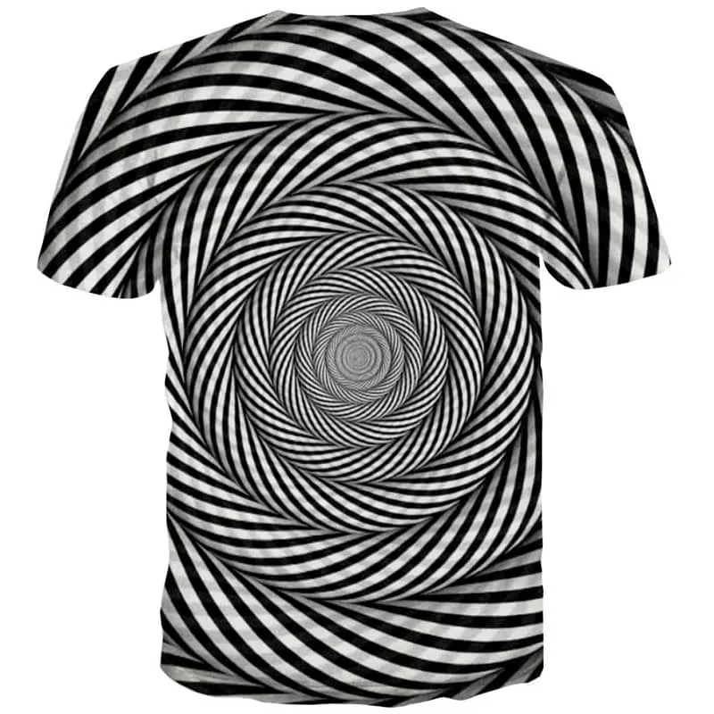 abstract t shirt Hip hop tshirt 3D personality Cool fun geometric colorful art art costume men