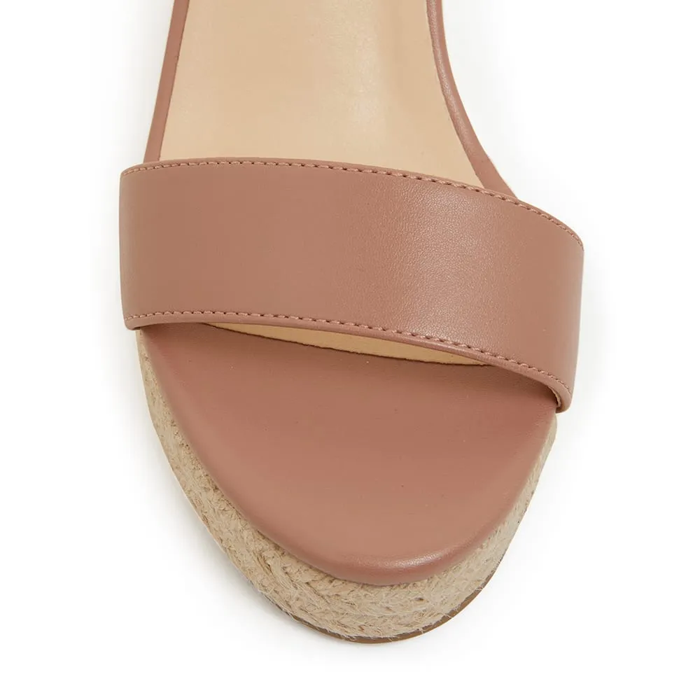 Amato Espadrille in Blush Smooth