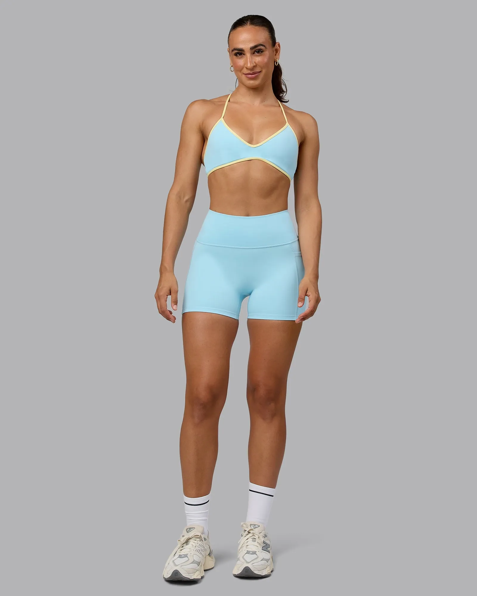 Ambience Sports Bra - Crystal Blue-Lemon