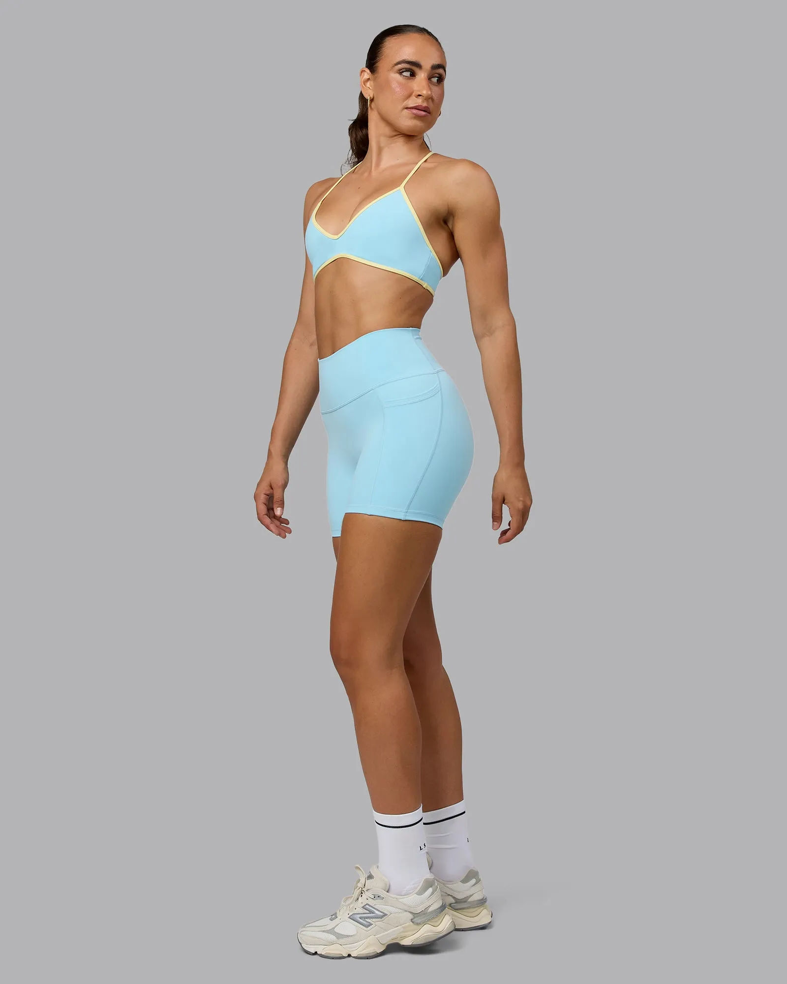 Ambience Sports Bra - Crystal Blue-Lemon