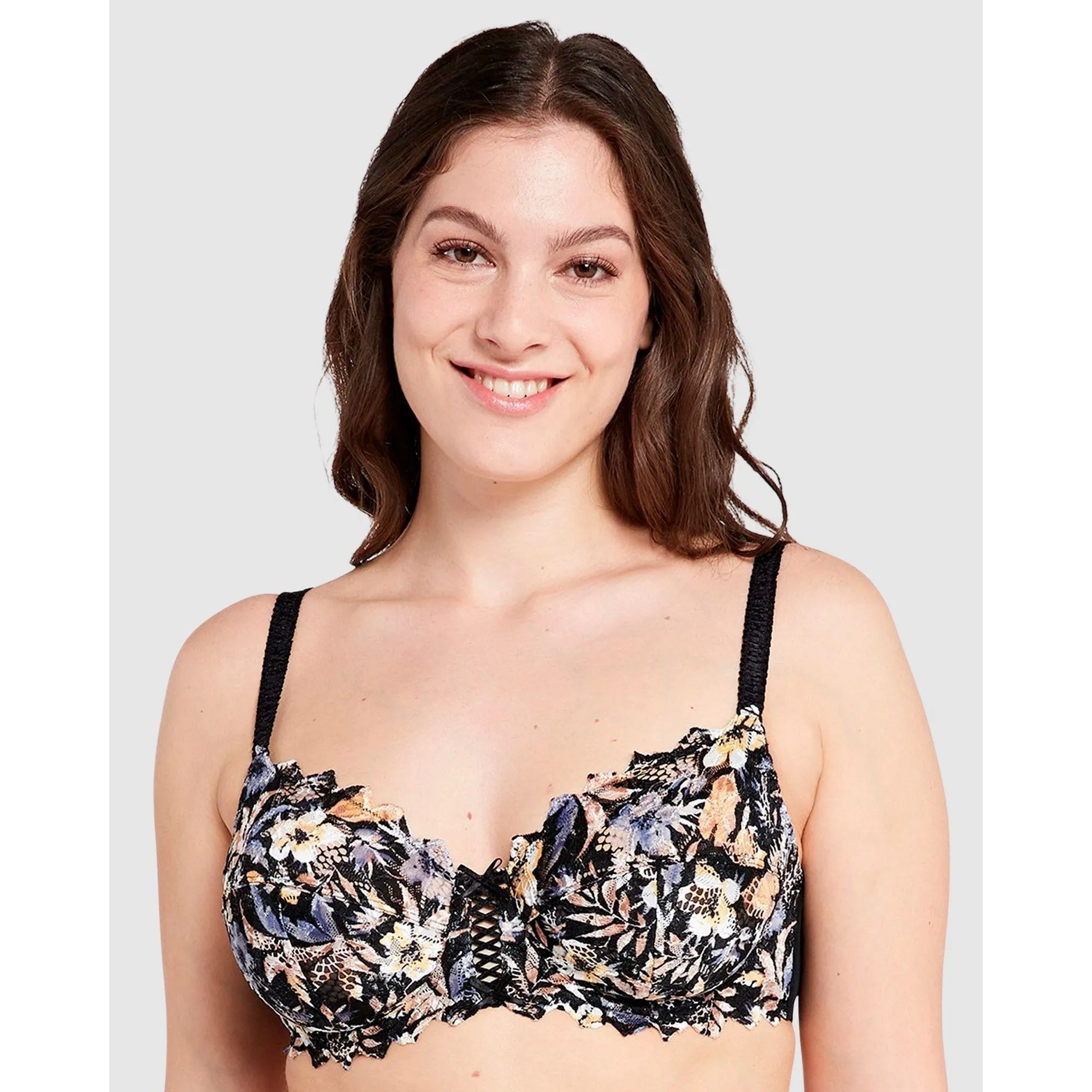 Arum Mosaic Underwired Balconette Lace Bra