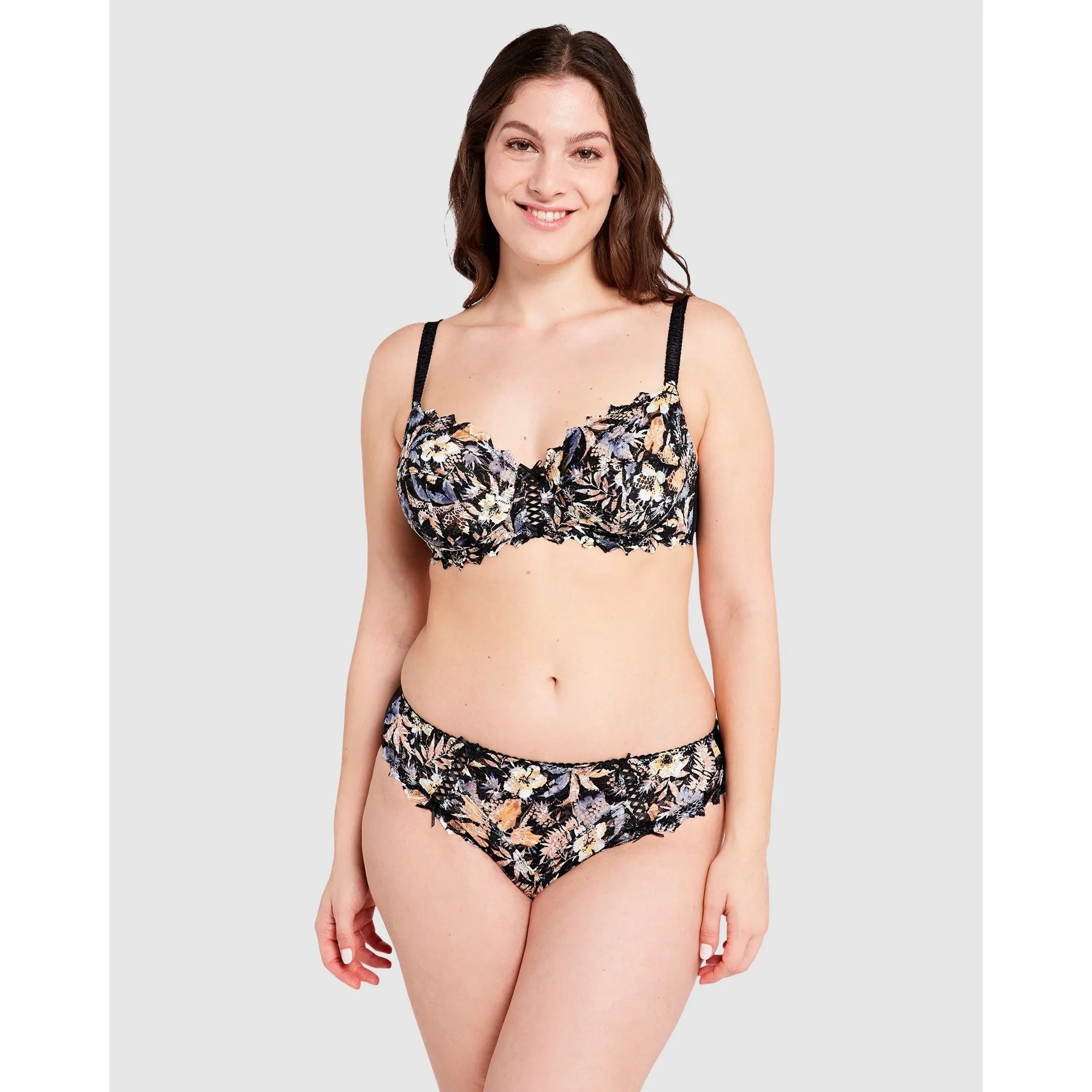 Arum Mosaic Underwired Balconette Lace Bra