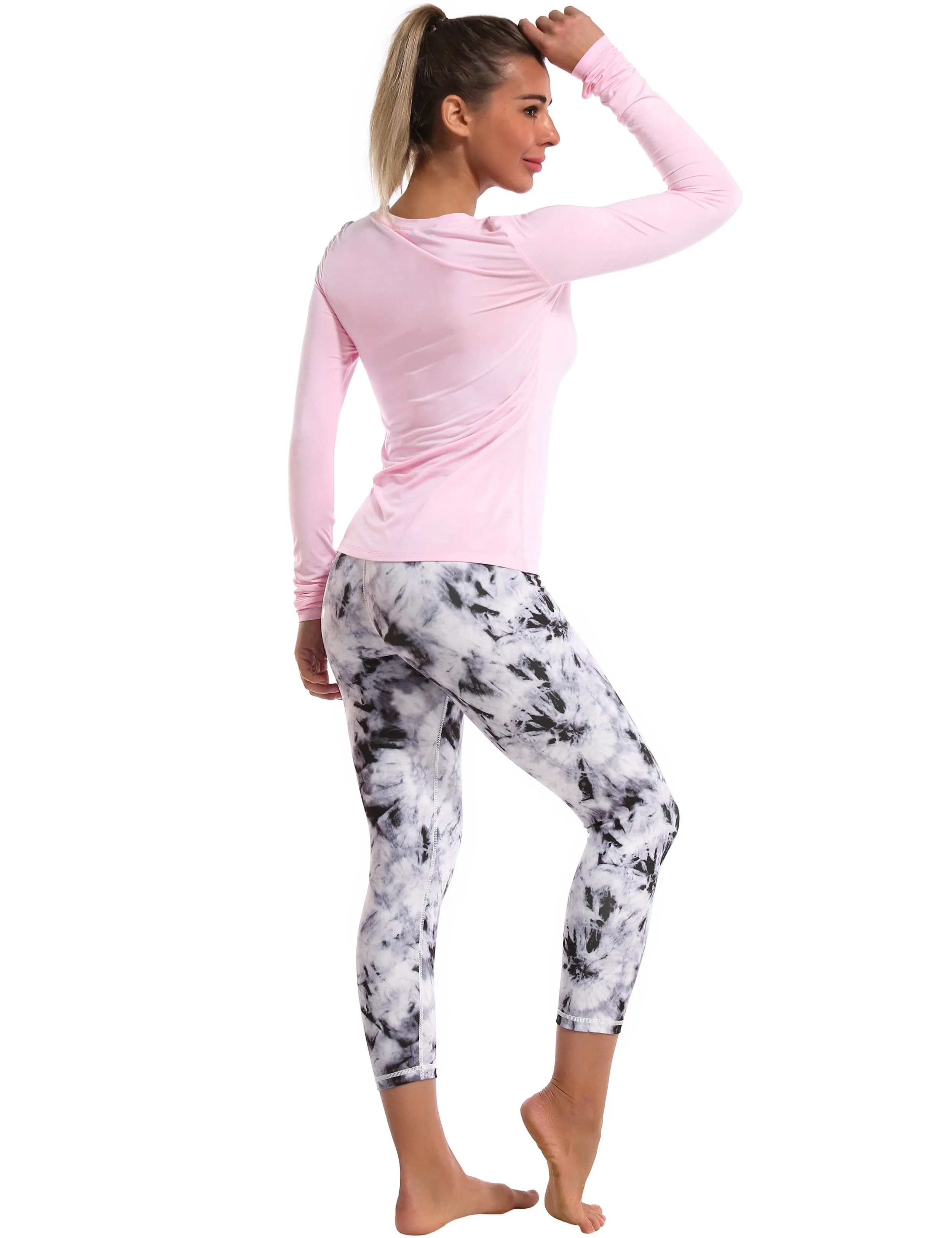 Athlete Long Sleeve Tops lightpink ins_Pilates