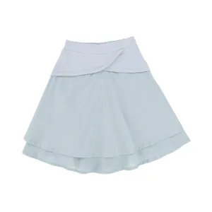 BACE COLLECTION LIGHT BLUE TISSUE T-SHIRT SKIRT [Final Sale]