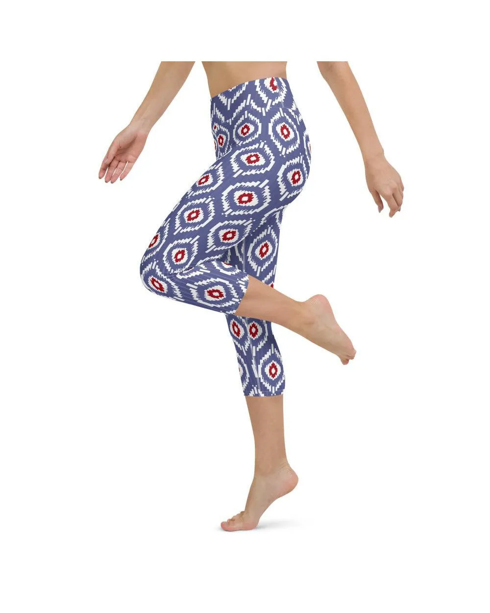 Batik Inspired Yoga Capris