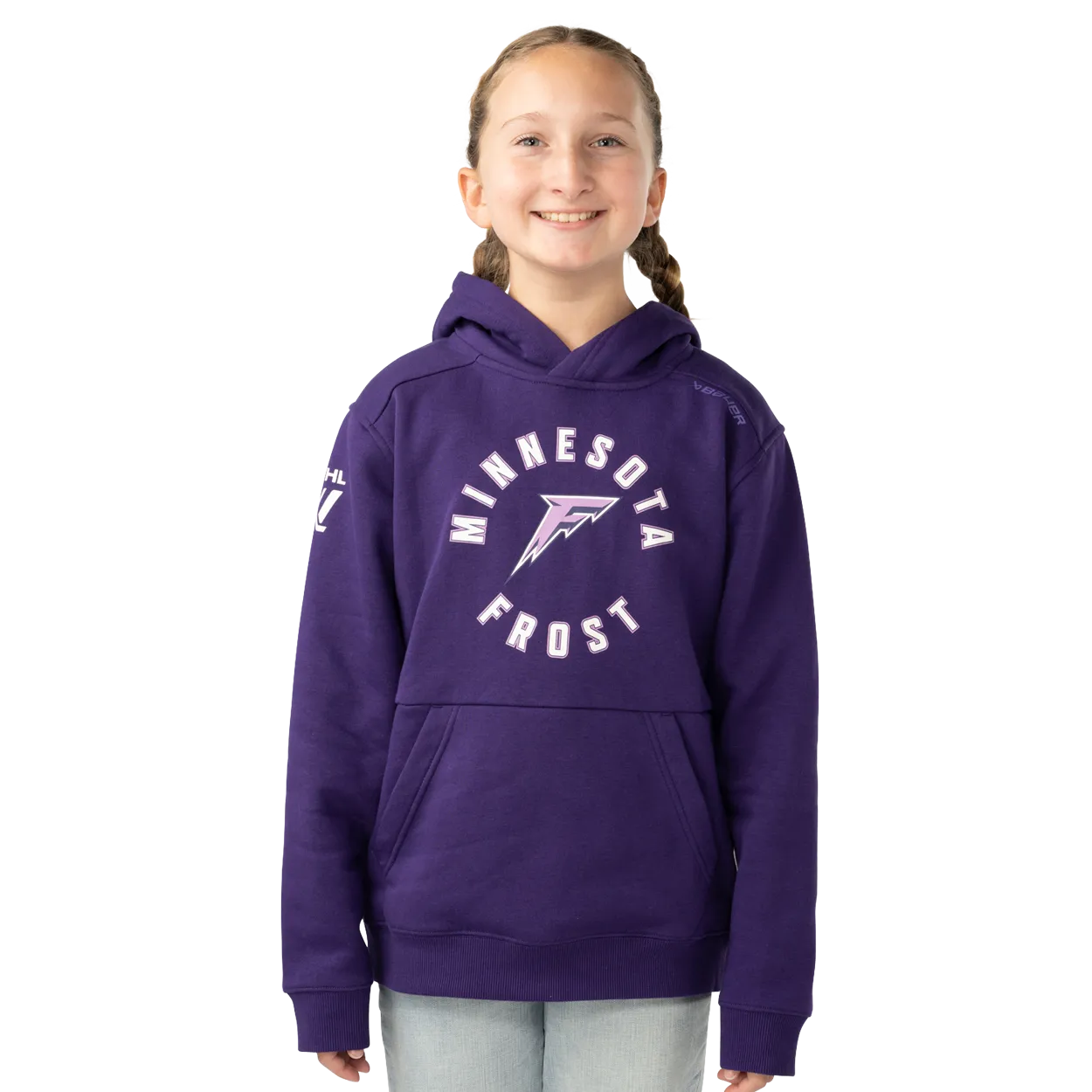 BAUER PWHL TEAM ULTIMATE HOODIE YOUTH MINNESOTA FROST