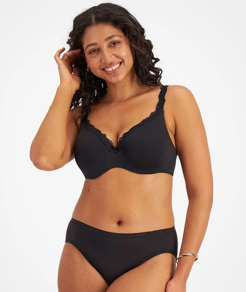 Berlei New Barely There Luxe Contour Bra - Black