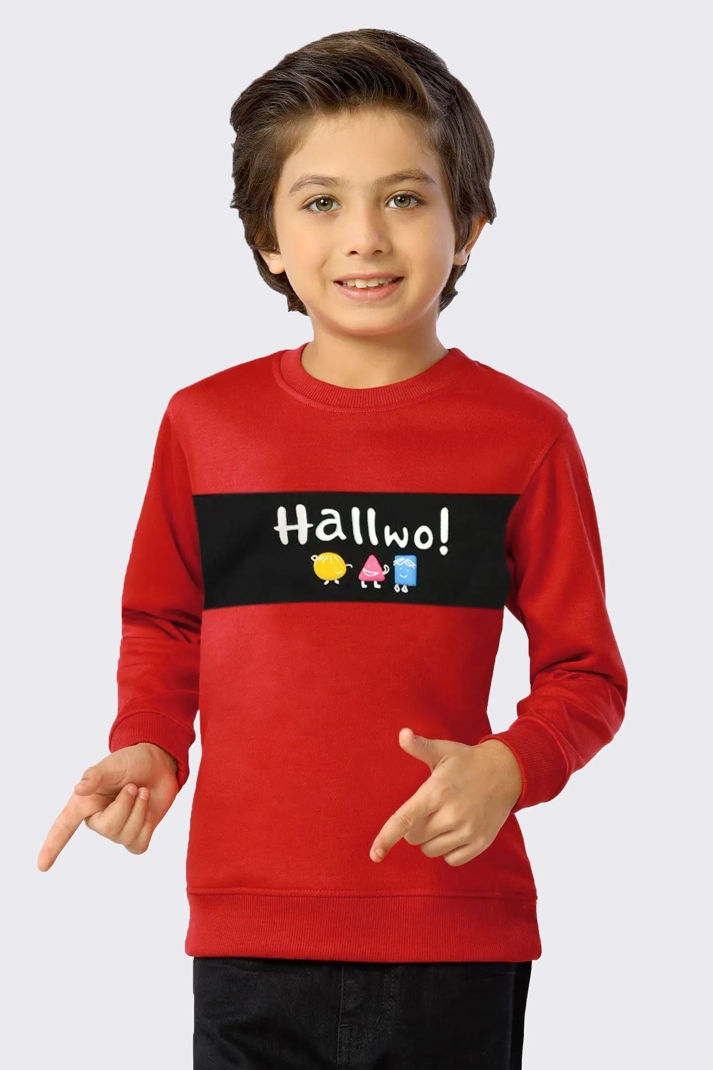 Boys Red Hallwo Sweatshirt