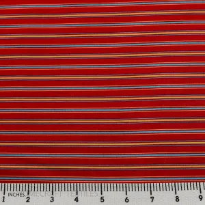 Bright Primary Stripe Cotton Print