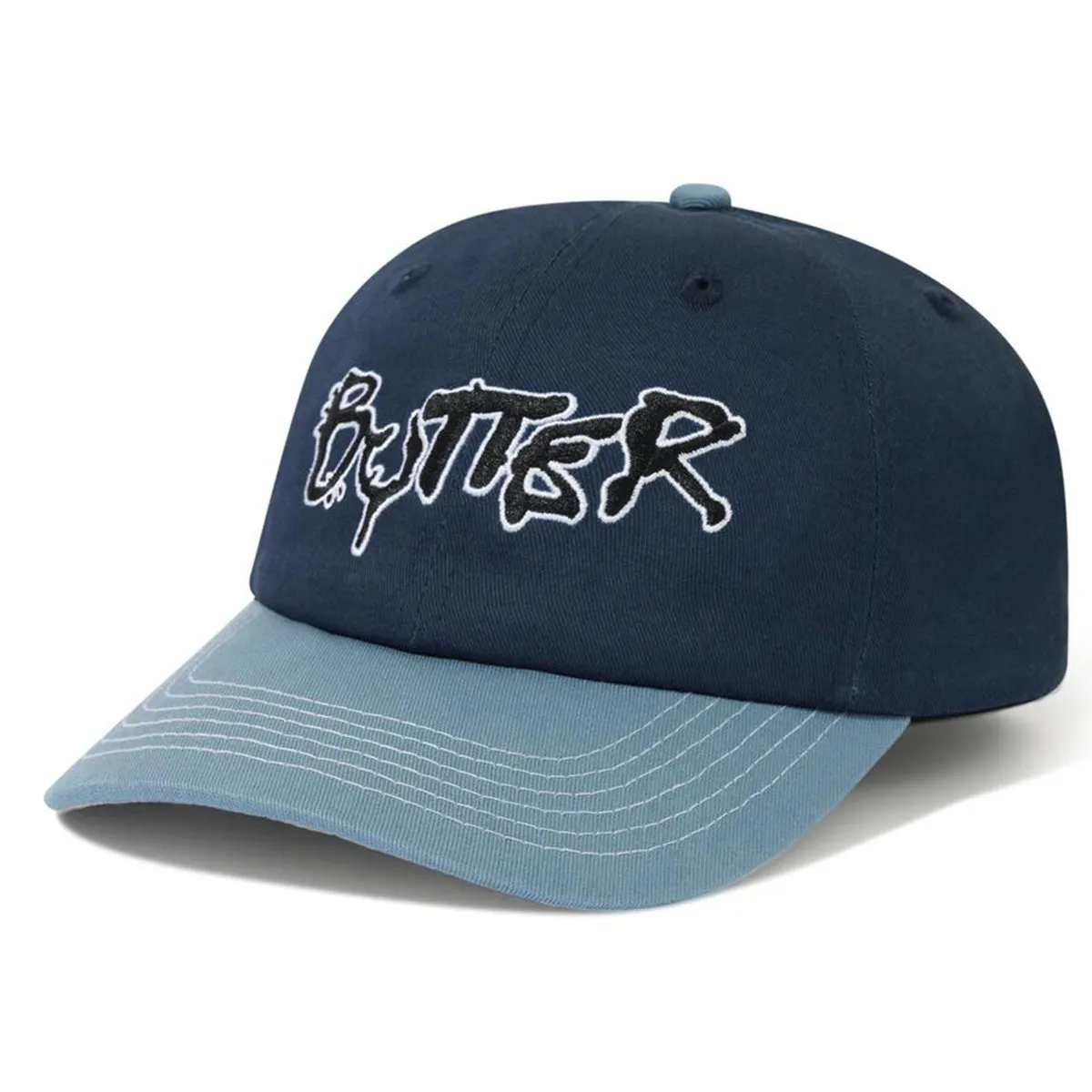 Butter Goods - Radio 6 Panel Cap Navy/Slate