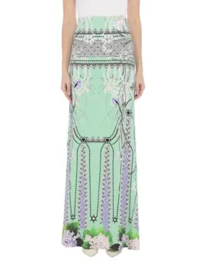 Cavalli Class Women Long skirt Light green 10 UK