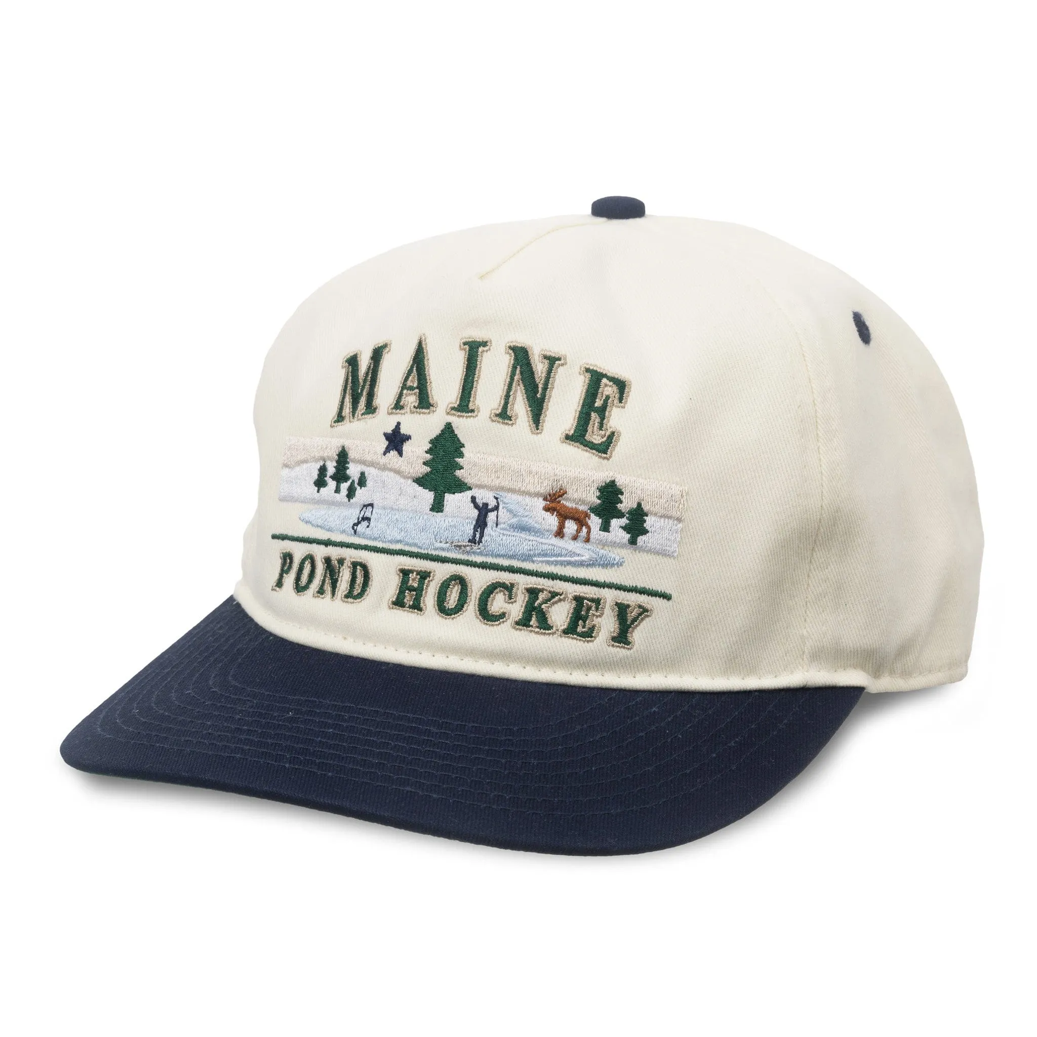 Celly Hockey Maine Pond Hockey Snapback Hat - Cream