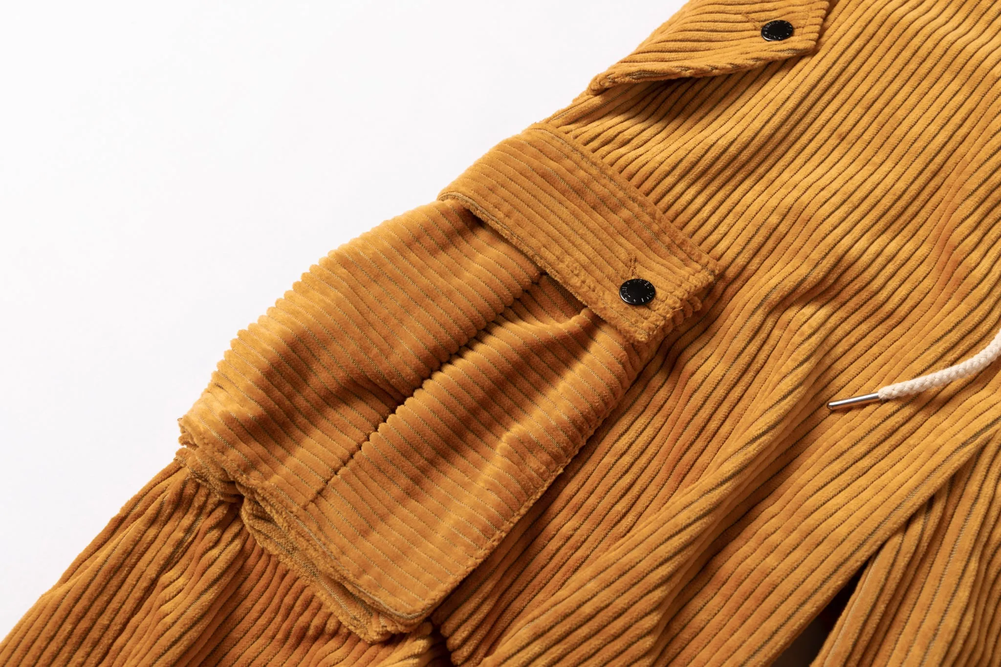 Corduroy Cargo Pants - Vibrant Contrast Wide Wale