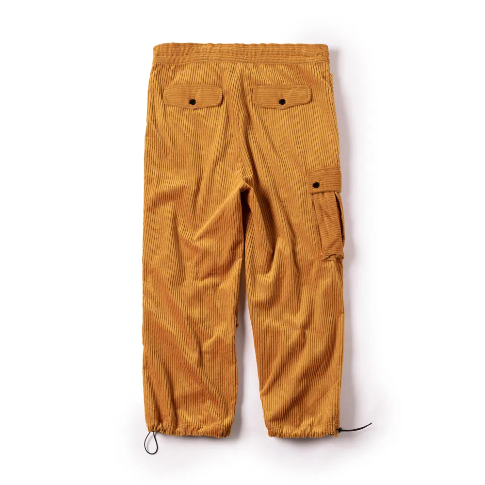 Corduroy Cargo Pants - Vibrant Contrast Wide Wale