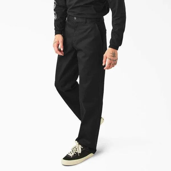 Dickies Skateboarding x Spitfire Wheels Flannel Cuff Pants Black