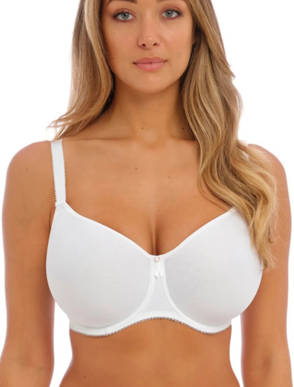 Fantasie Rebecca Essentials Underwire Moulded Bra, White | White Molded Bra | White T-Shirt Bra | White Fantasie Bra