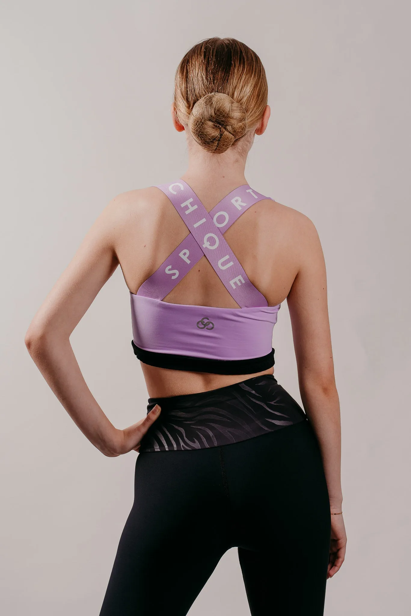 Fierce X Crop Top in Amethyst