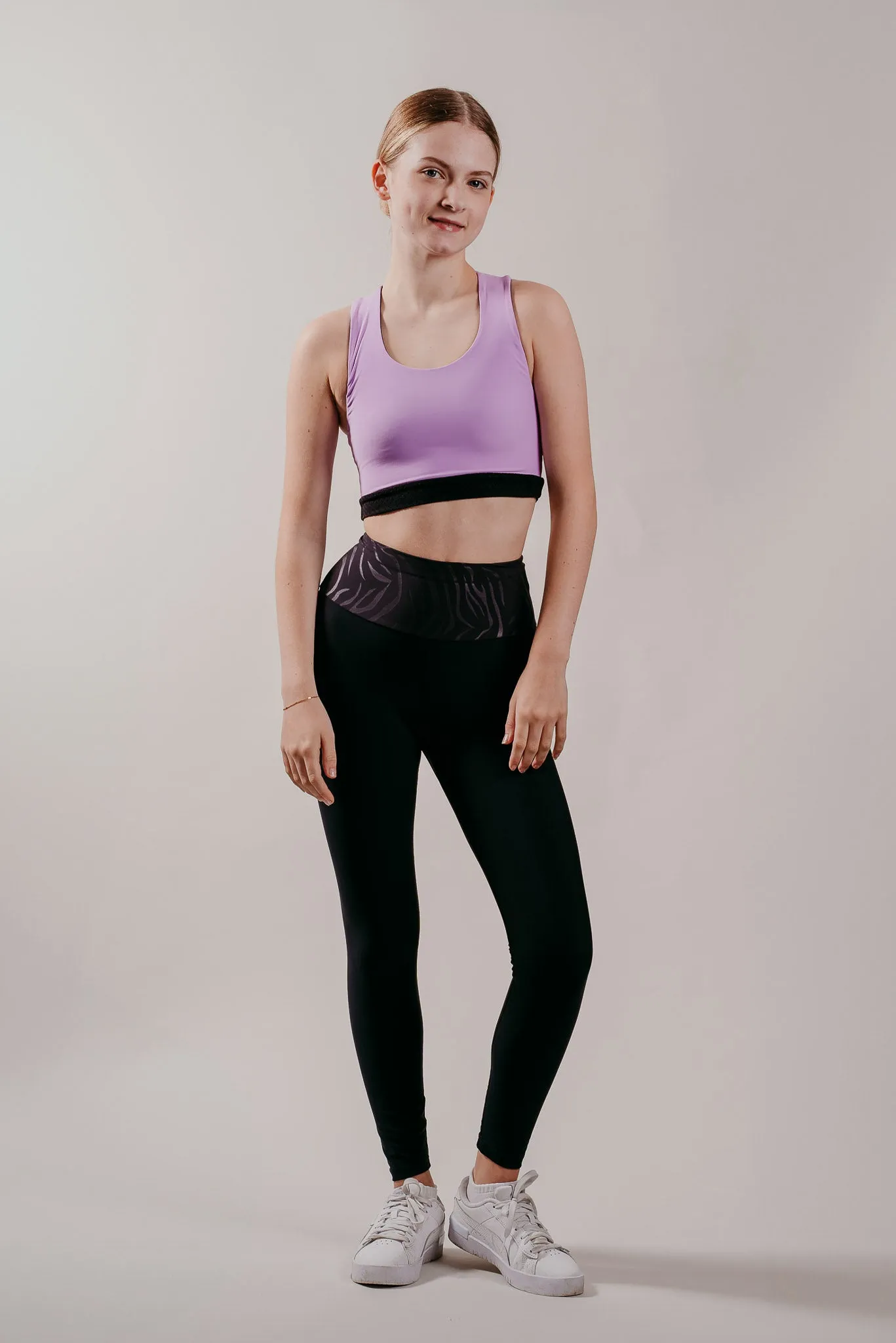 Fierce X Crop Top in Amethyst