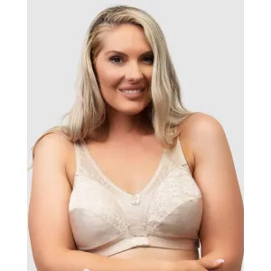 Firm Control Plus Size Wirefree Bra With Lace