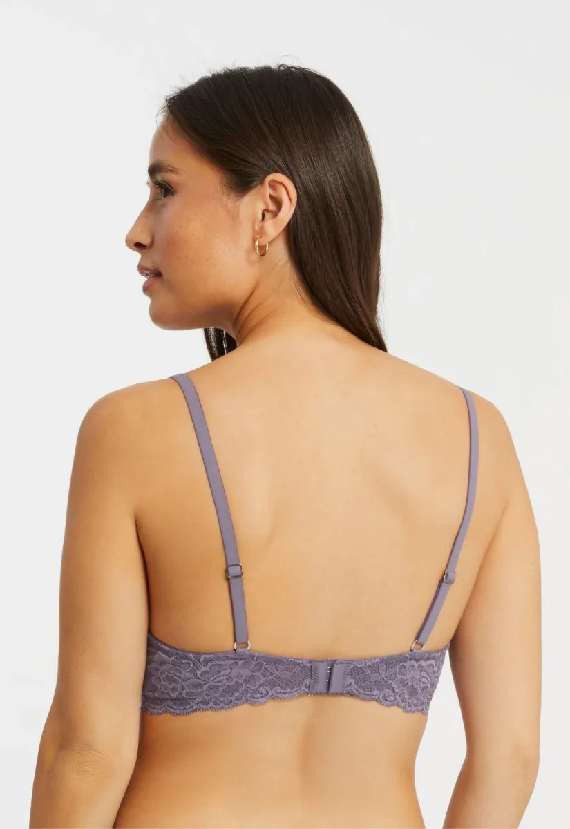 Flirt Demi Lace Bra Purple Cloud 9312