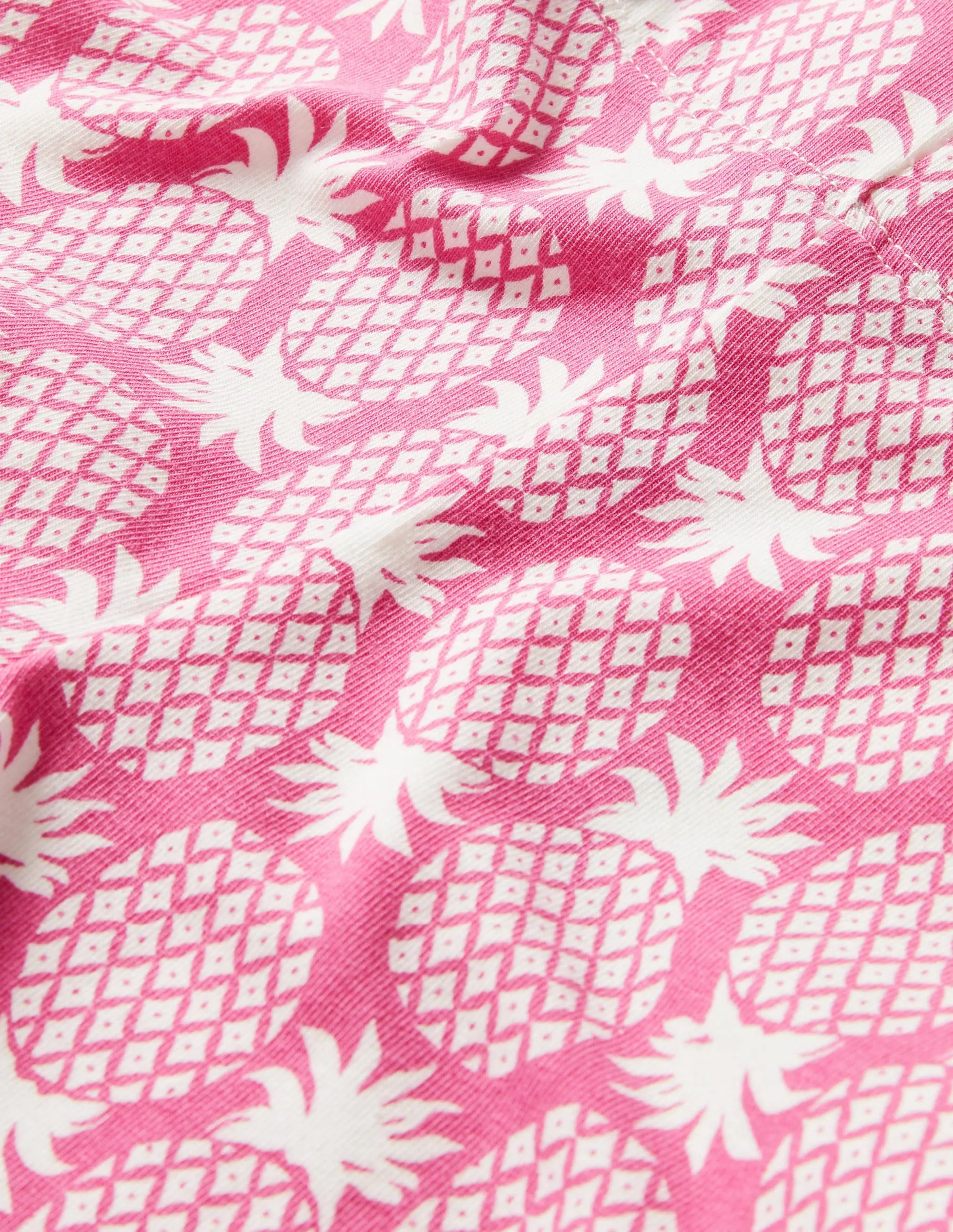 Fun Cropped Leggings-Party Pink Pineapple Geo