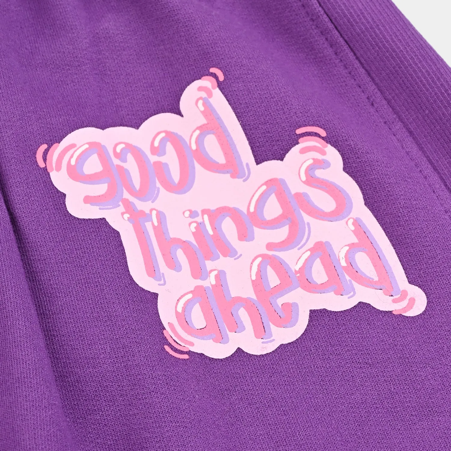 Girls Jersey/Terry Pyjama Good Days Ahead-Purple