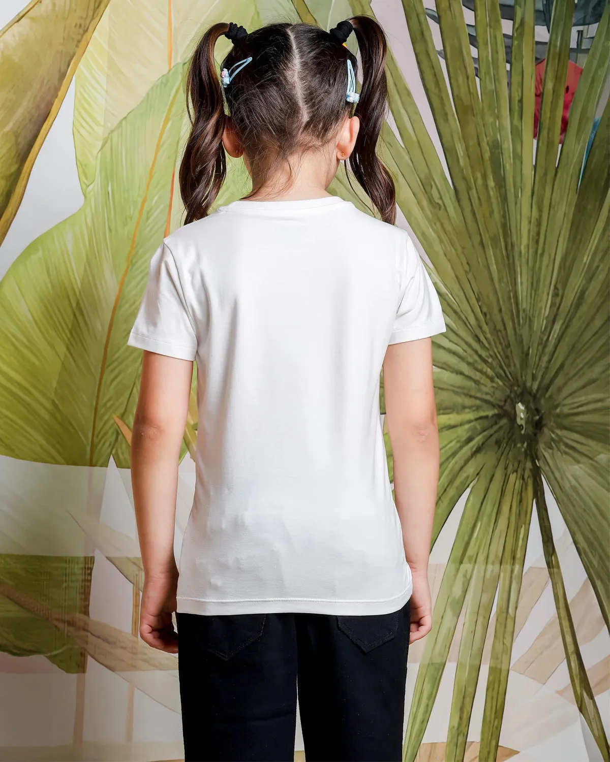 Girls Regular Fit Half Sleeves T-Shirt