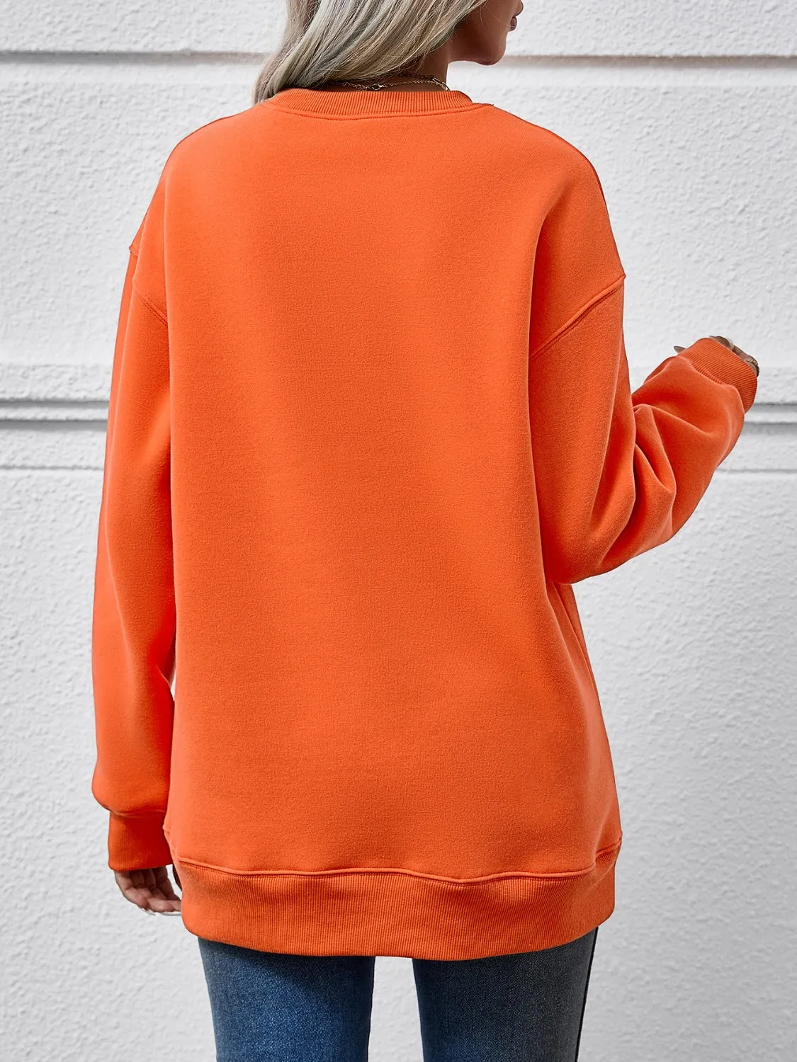 Graphic Farm Fresh Dropped Shoulder Sweatshirt