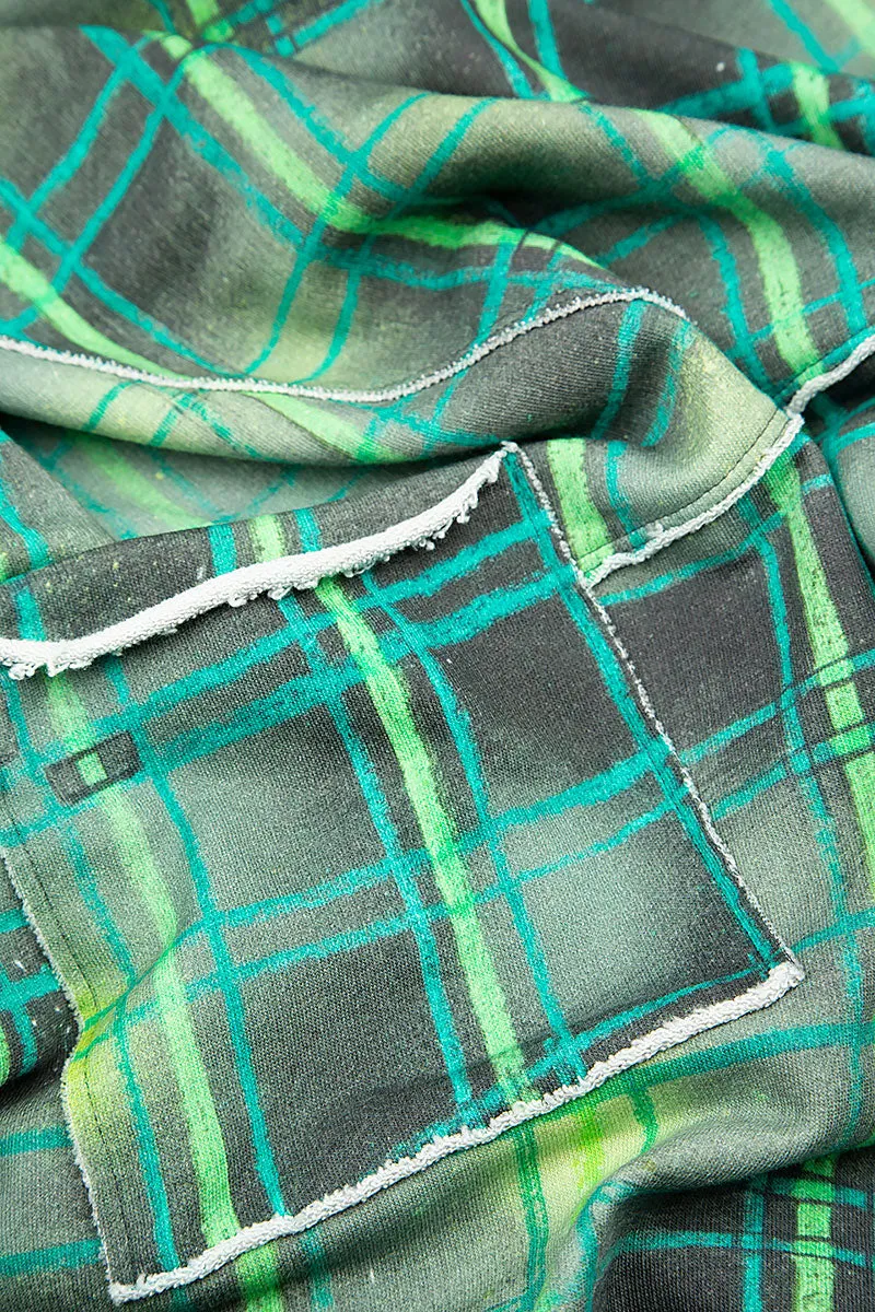 Green Checks Cotton Tunic