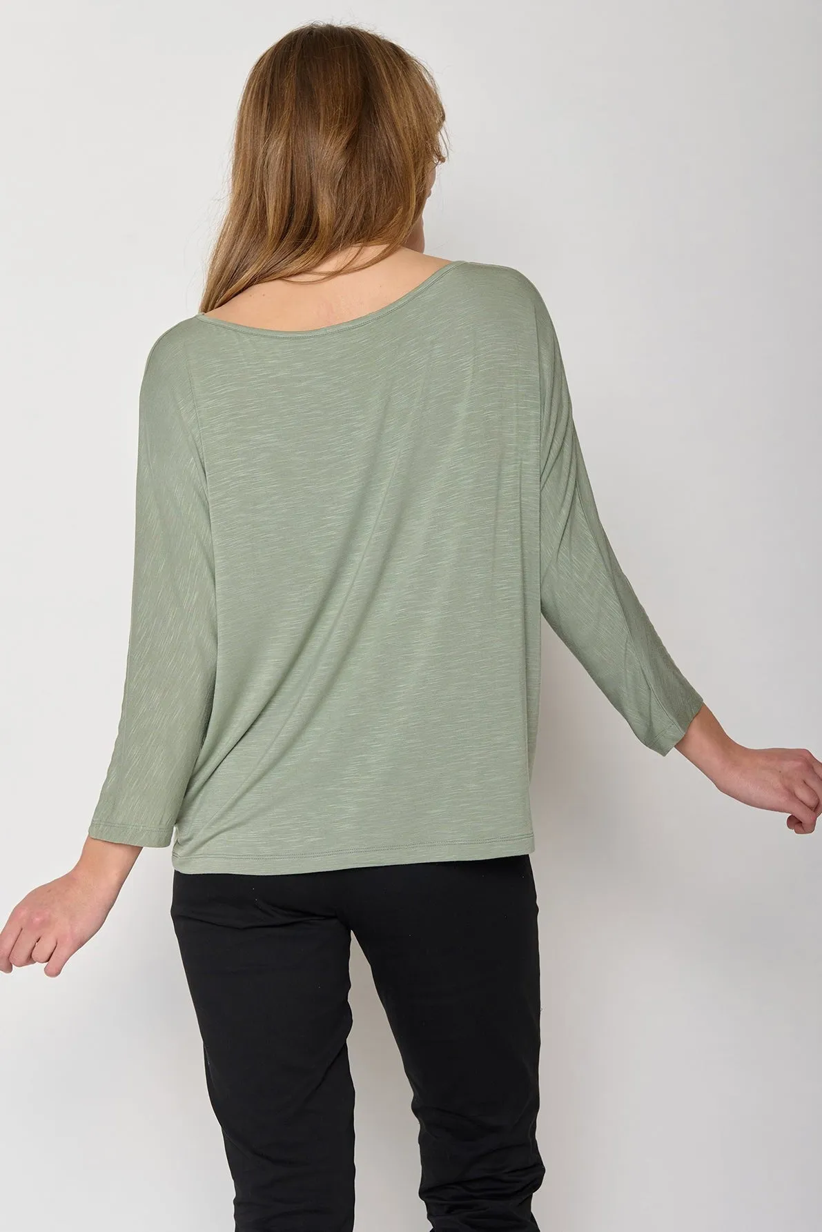 Greenbomb Basic Simper Longsleeve Top - Pale Green