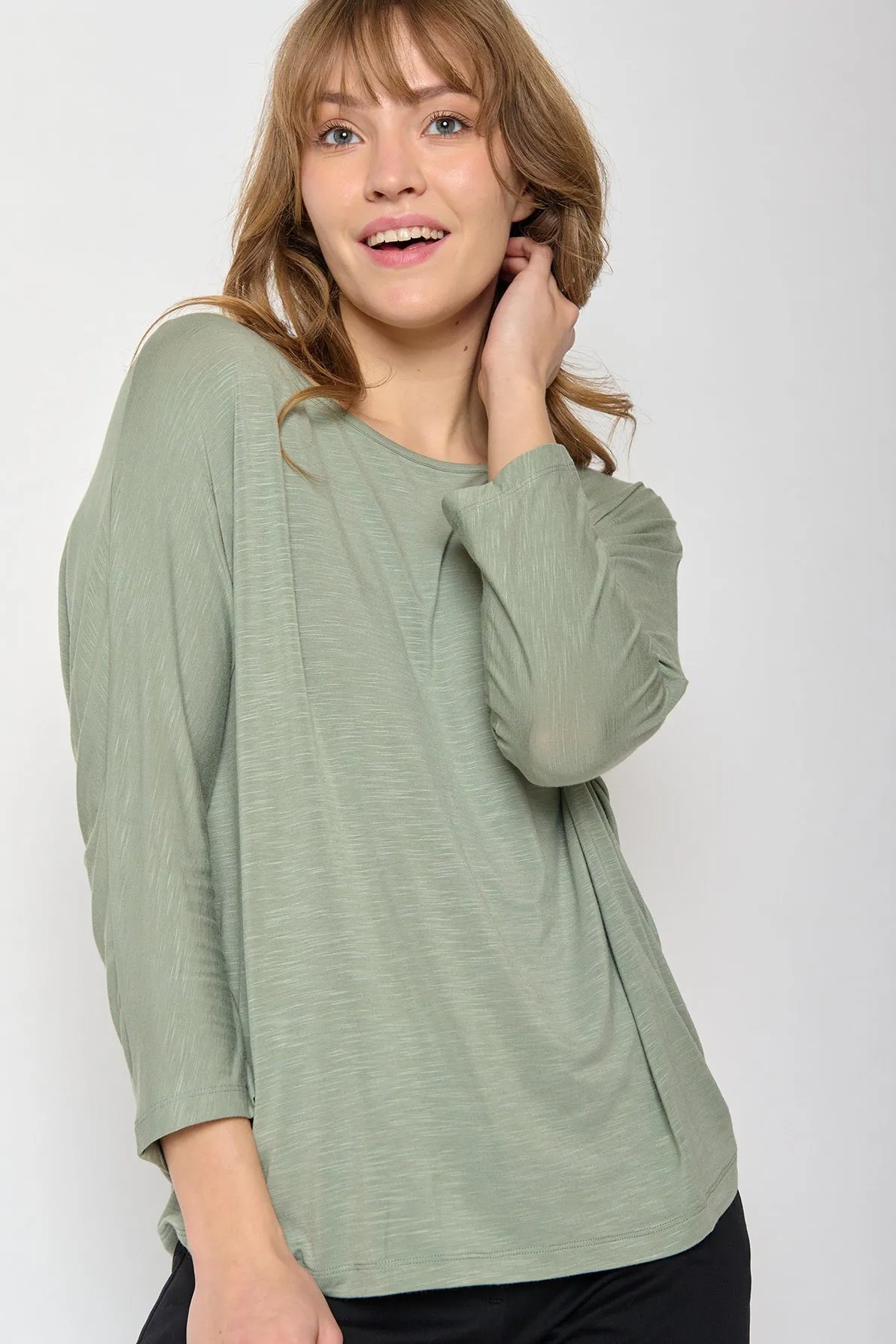 Greenbomb Basic Simper Longsleeve Top - Pale Green