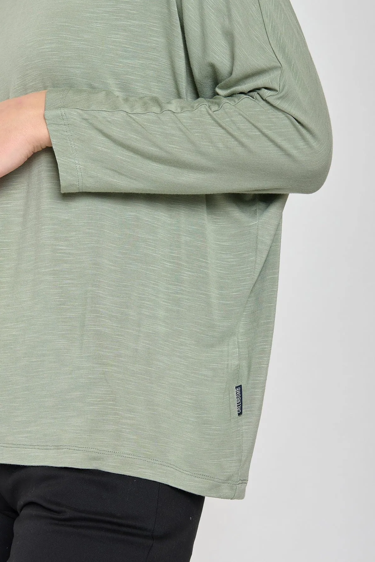 Greenbomb Basic Simper Longsleeve Top - Pale Green