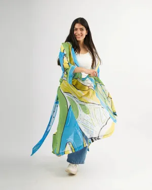 Greens - Chiffon Kimono - The Makeovr