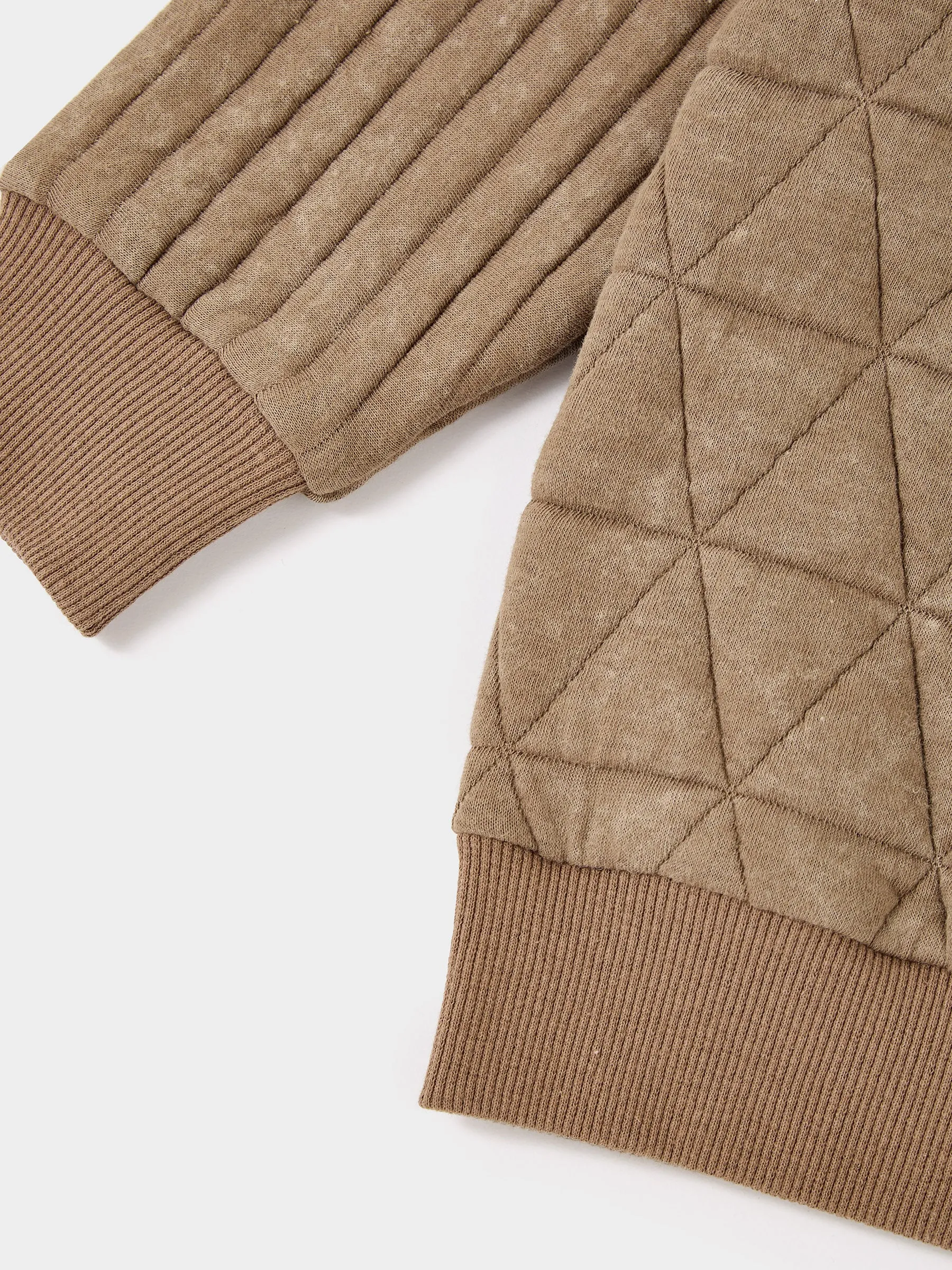 GWD Mason Camel Quilted Sweat