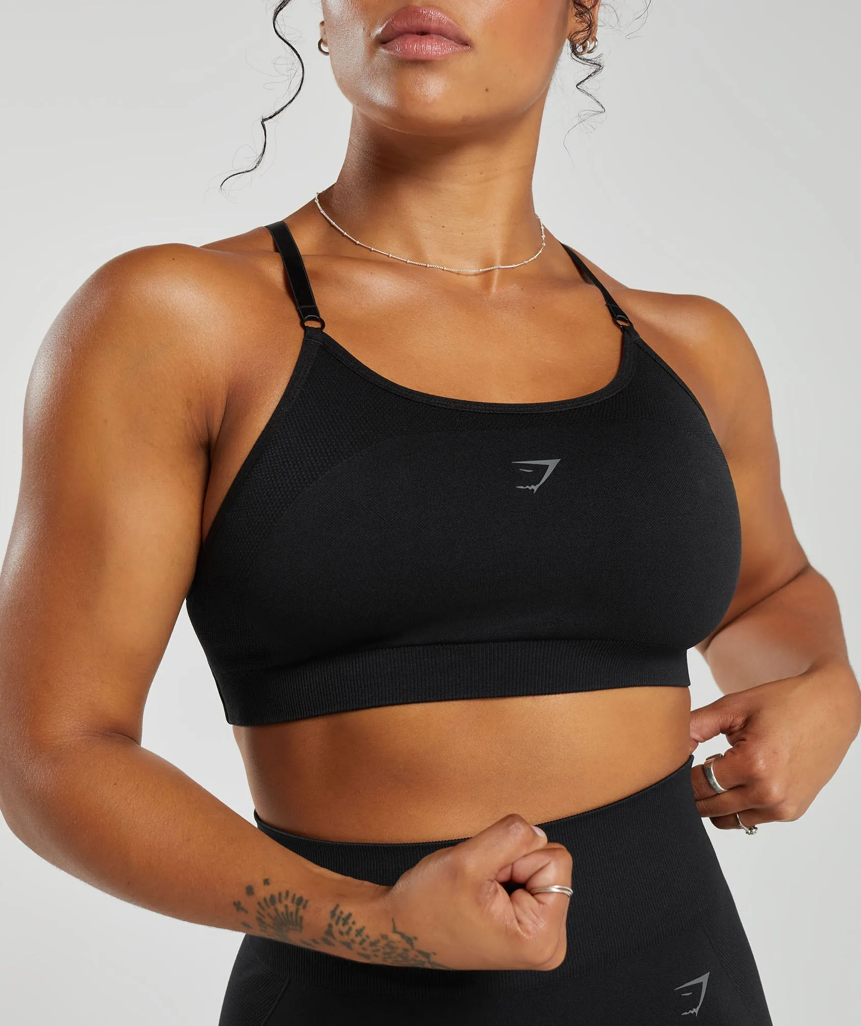 Gymshark Flex Strappy Sports Bra - Black