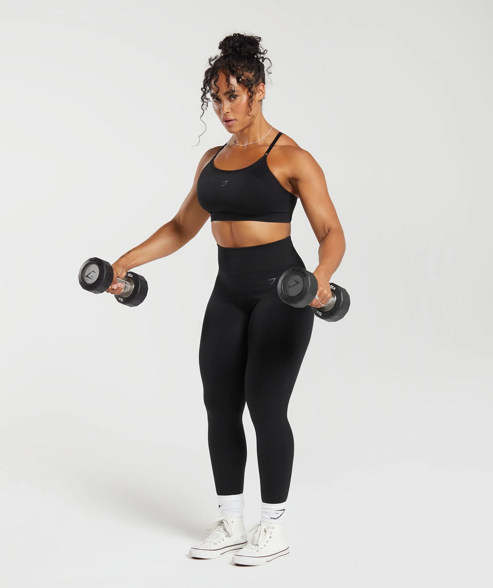 Gymshark Flex Strappy Sports Bra - Black