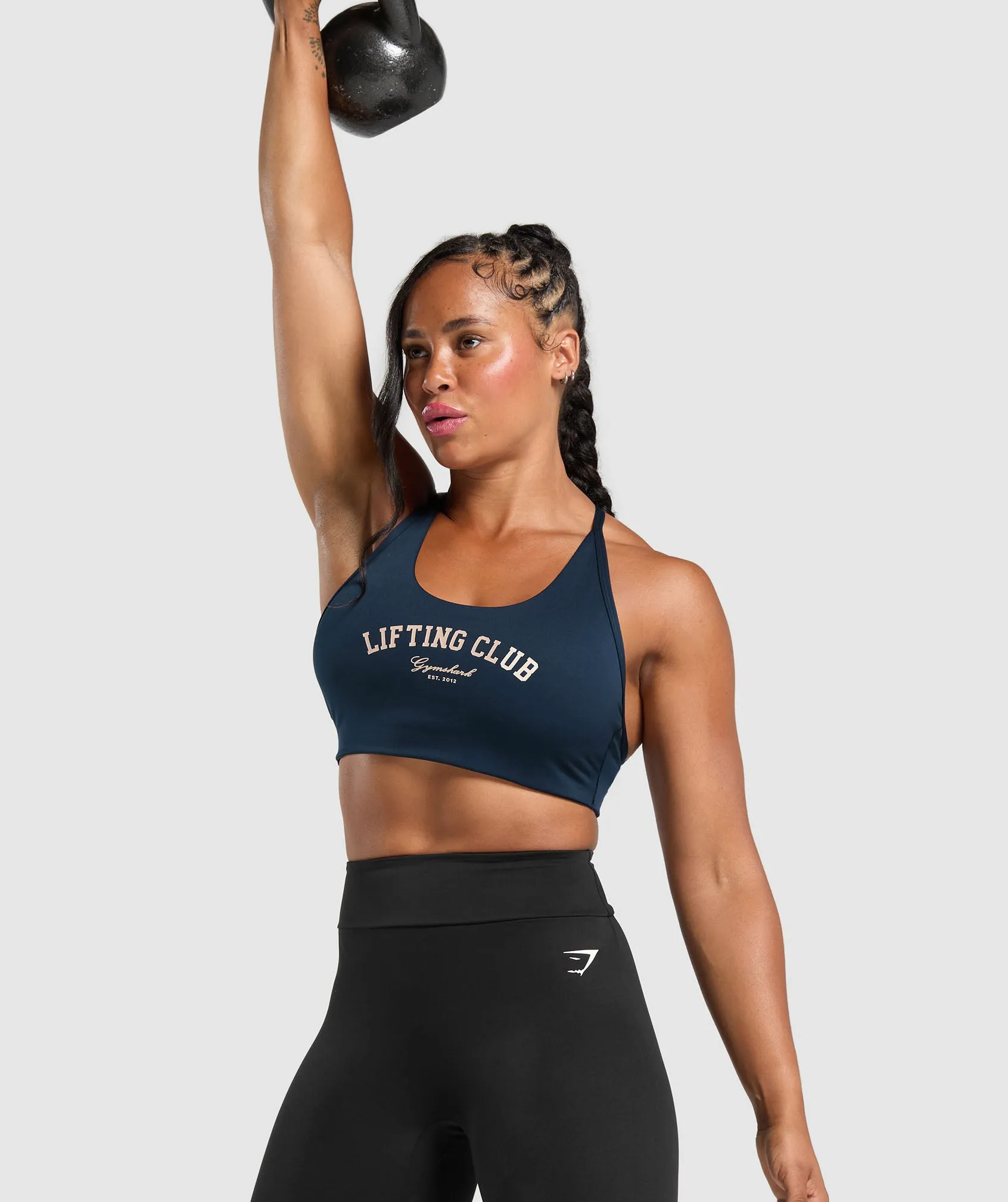 Gymshark Lifting Club Retro Bra - Navy