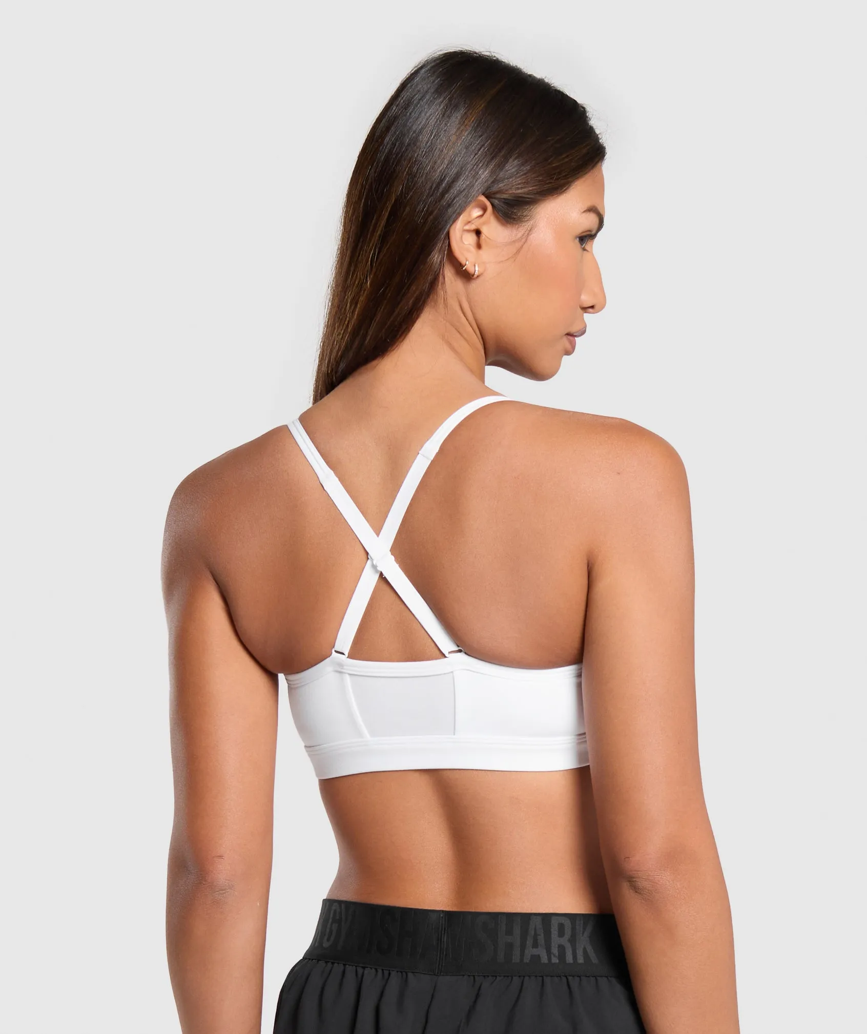 Gymshark Ruched Sports Bra - White