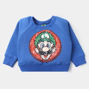 Infant Boys Fleece Sweatshirt Character -D.Blue