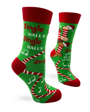 Jingle Balls and Festive Dicks Sassy Women's Novelty Socks