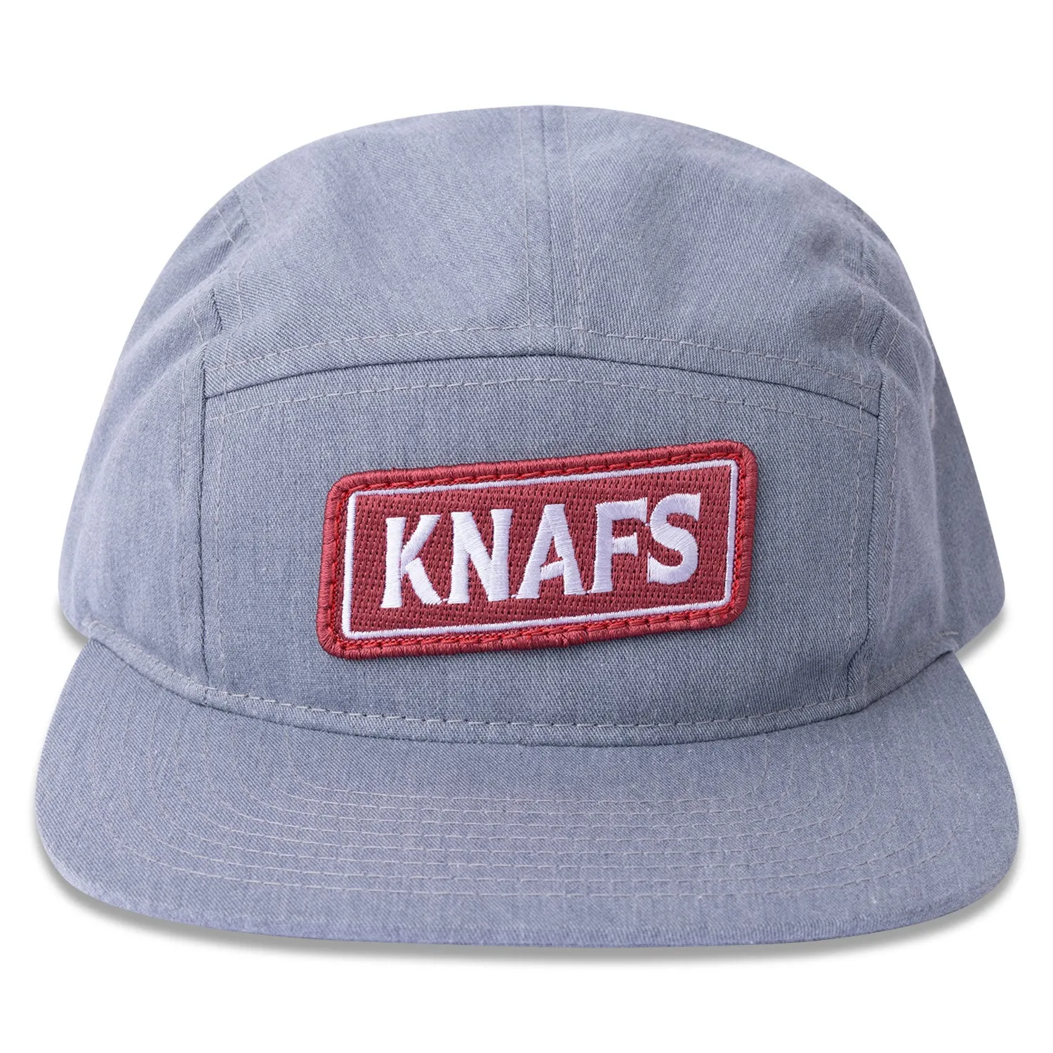 Knafs Gray Oil Can Hat 5 Panel