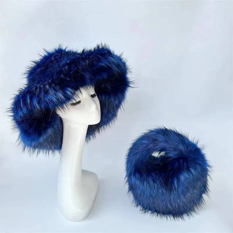 Luxury Fluffy Hat & Bag Set