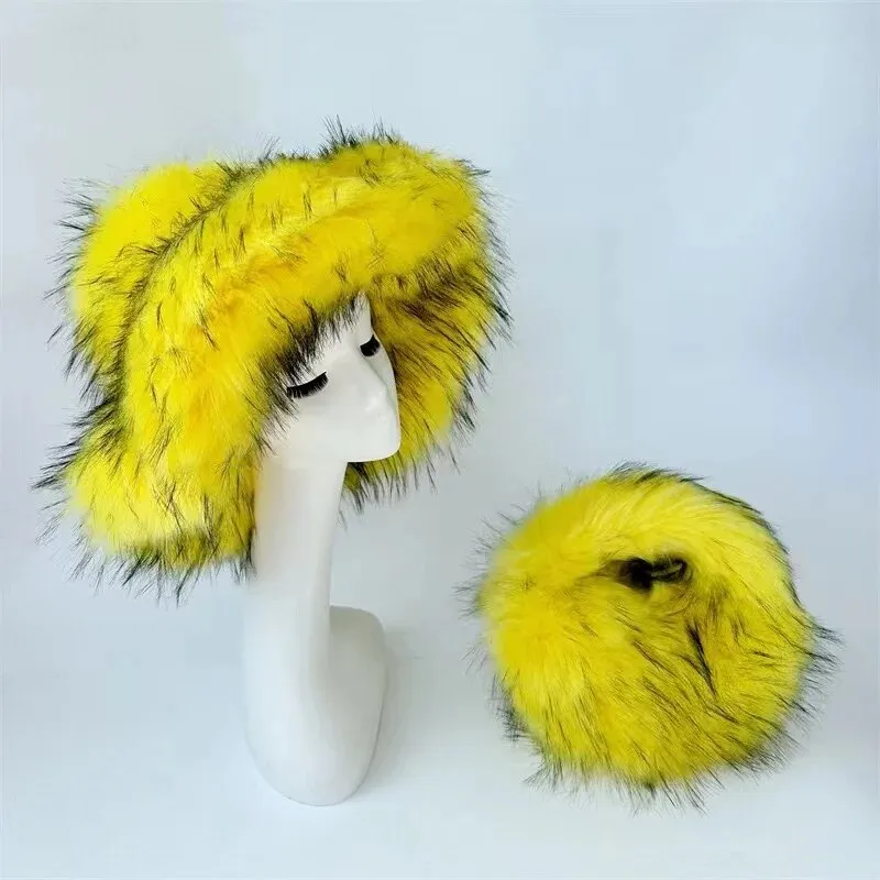 Luxury Fluffy Hat & Bag Set