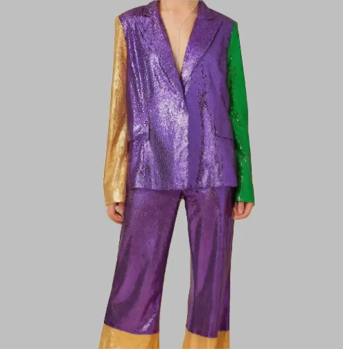 MARDI GRAS "Emerald & Gold Gleam: Mardi Gras Showstopper Pants"