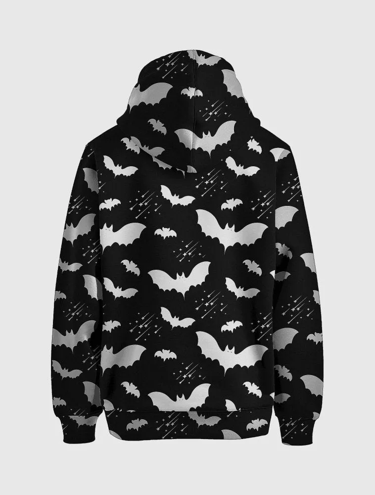 Mens Goth Bat Hoodie