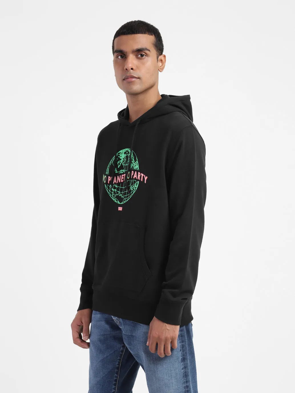 Men's Graphic Print Hooded Sweatshirt