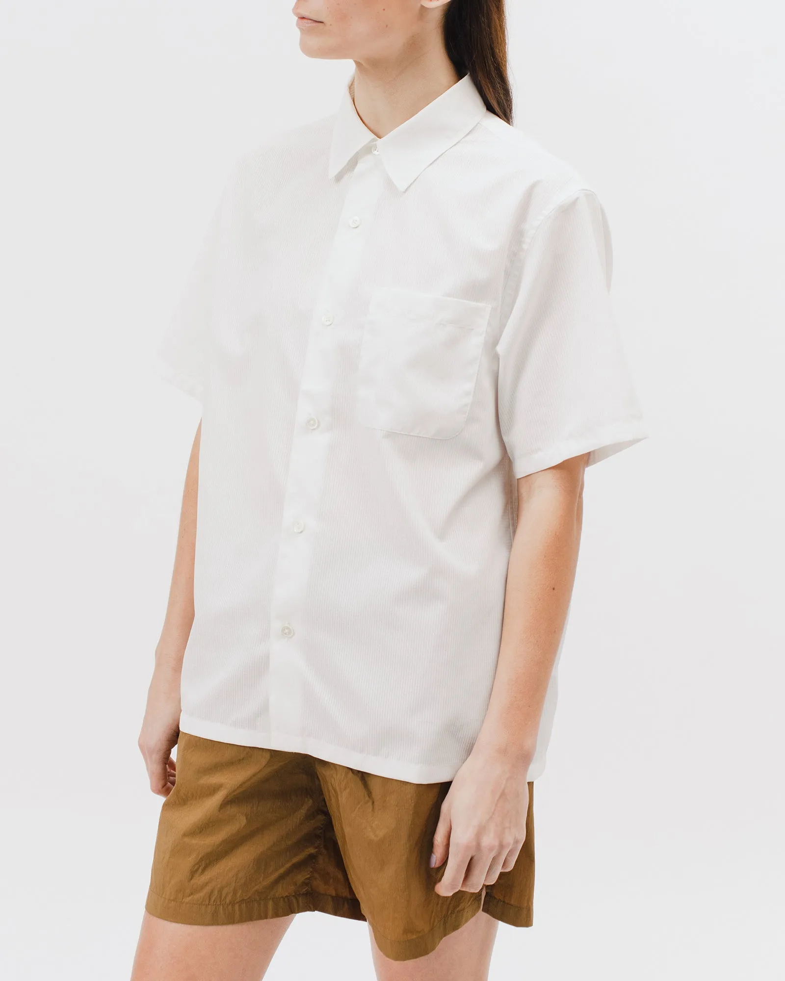 Mesh SS Shirt - Natural White W