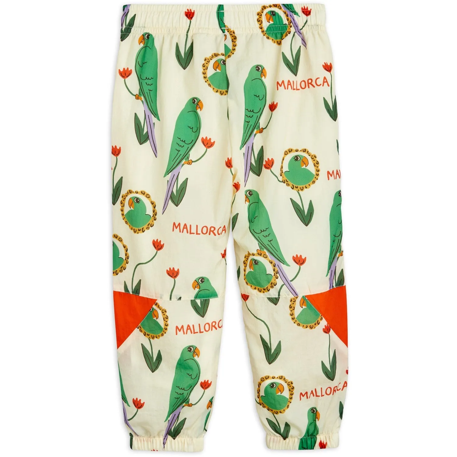 Mini Rodini Multi Parrots AOP Nylon Tracksuit Pants