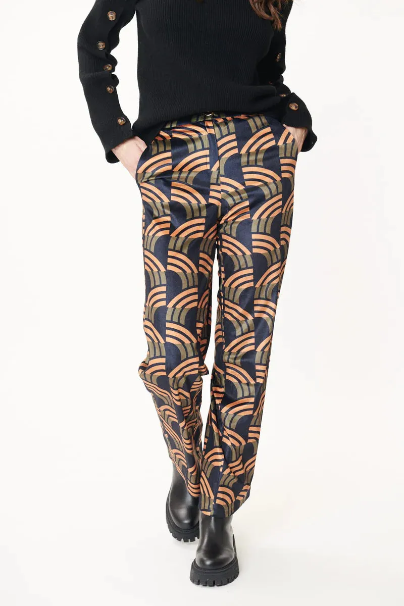 Neige Velvet Abstract Pant